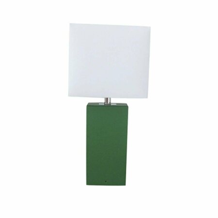 LETTHEREBELIGHT Modern Green Leather Table Lamp LE34988